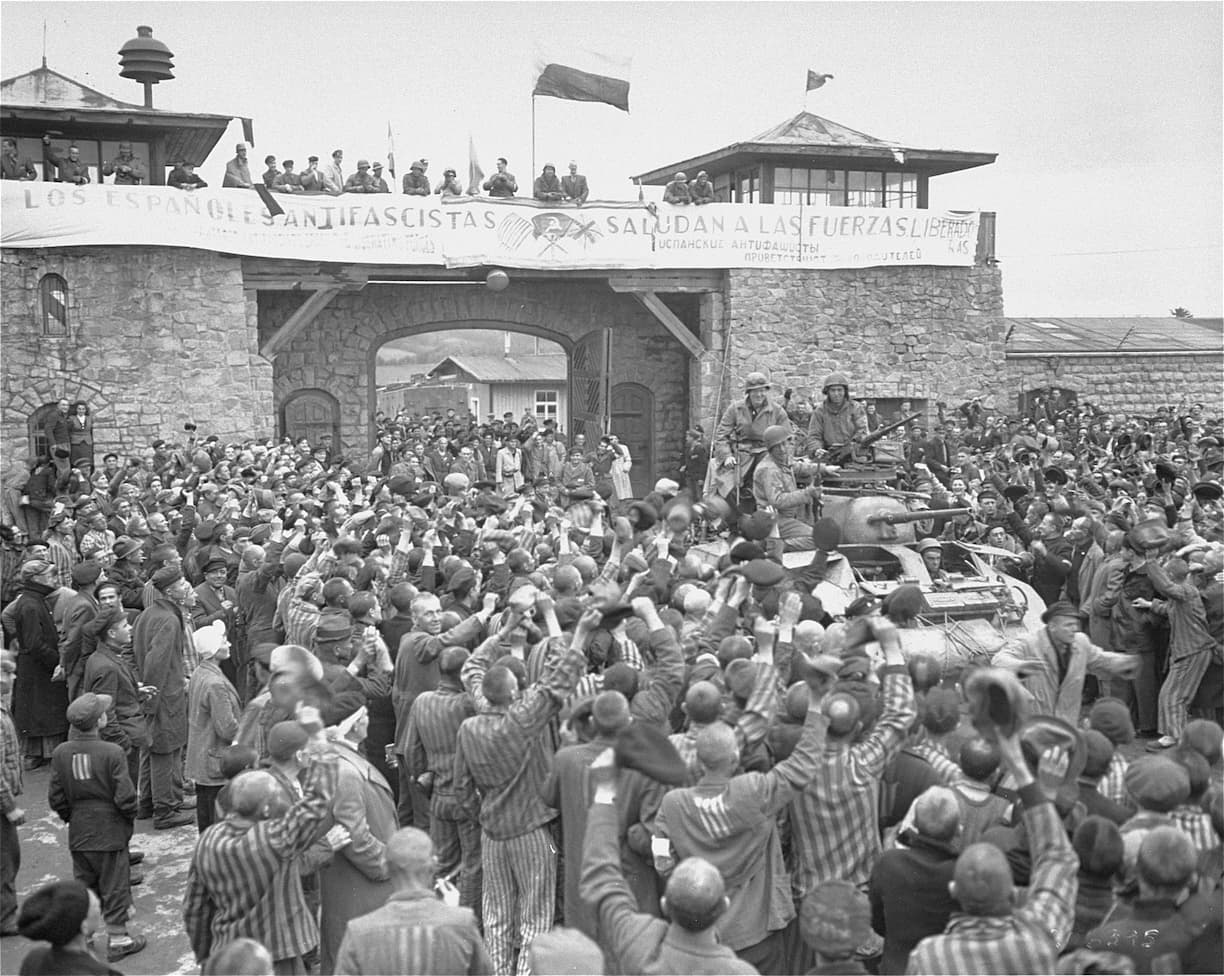 Liberación del campo de Mauthausen por el ejército americano